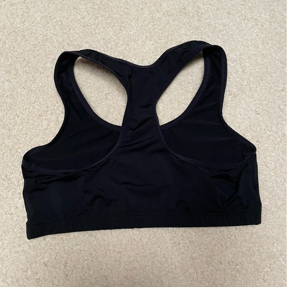 Fruit of the Loom Black Racerback Light Impact Unpadded Sports Bra - Picture 2 of 4